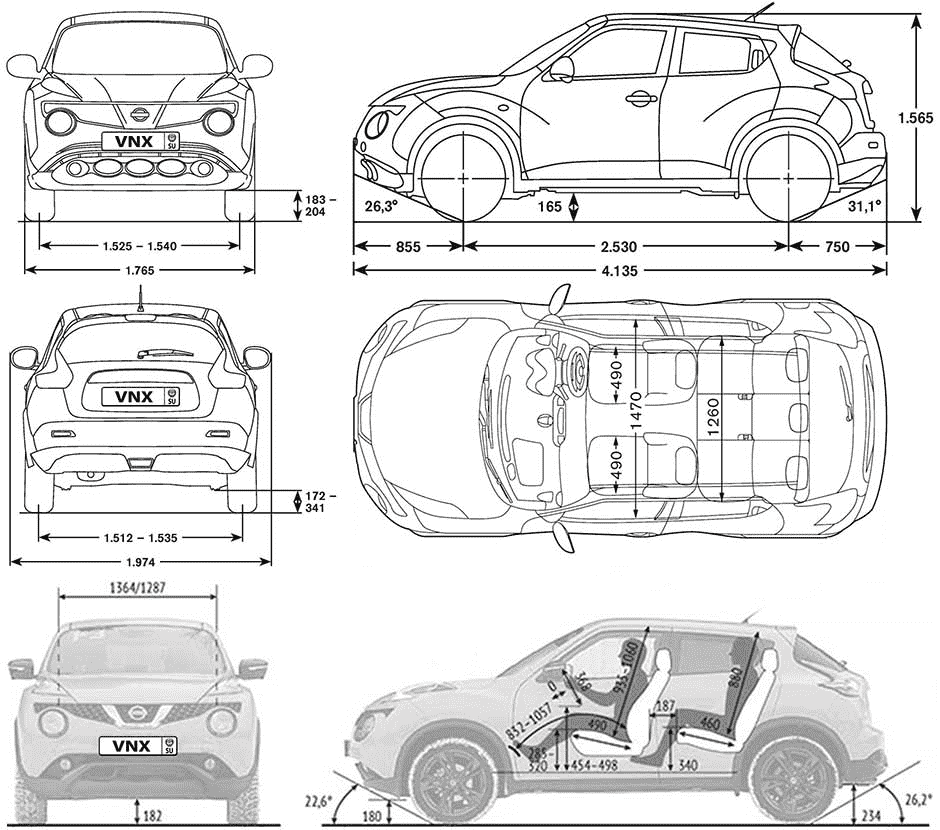 Nissan juke 1.6 (c 2010 по 2014) — технические характеристики автомобиля