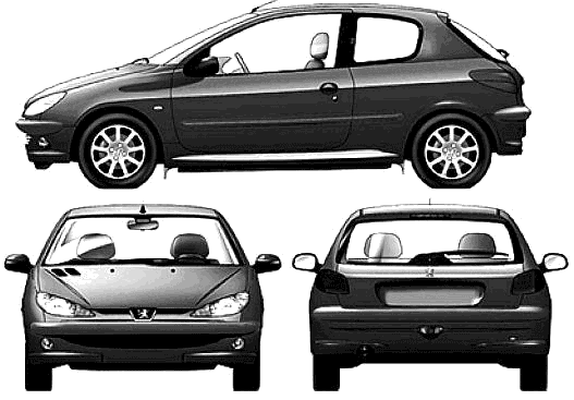 Дорожный просвет (клиренс) peugeot 206