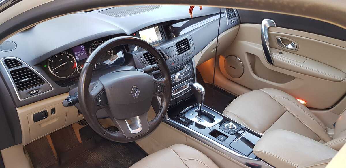 Технические характеристики renault latitude 2.5 v6 (180 л.с.) автомат 2010, 2011, 2012, 2013