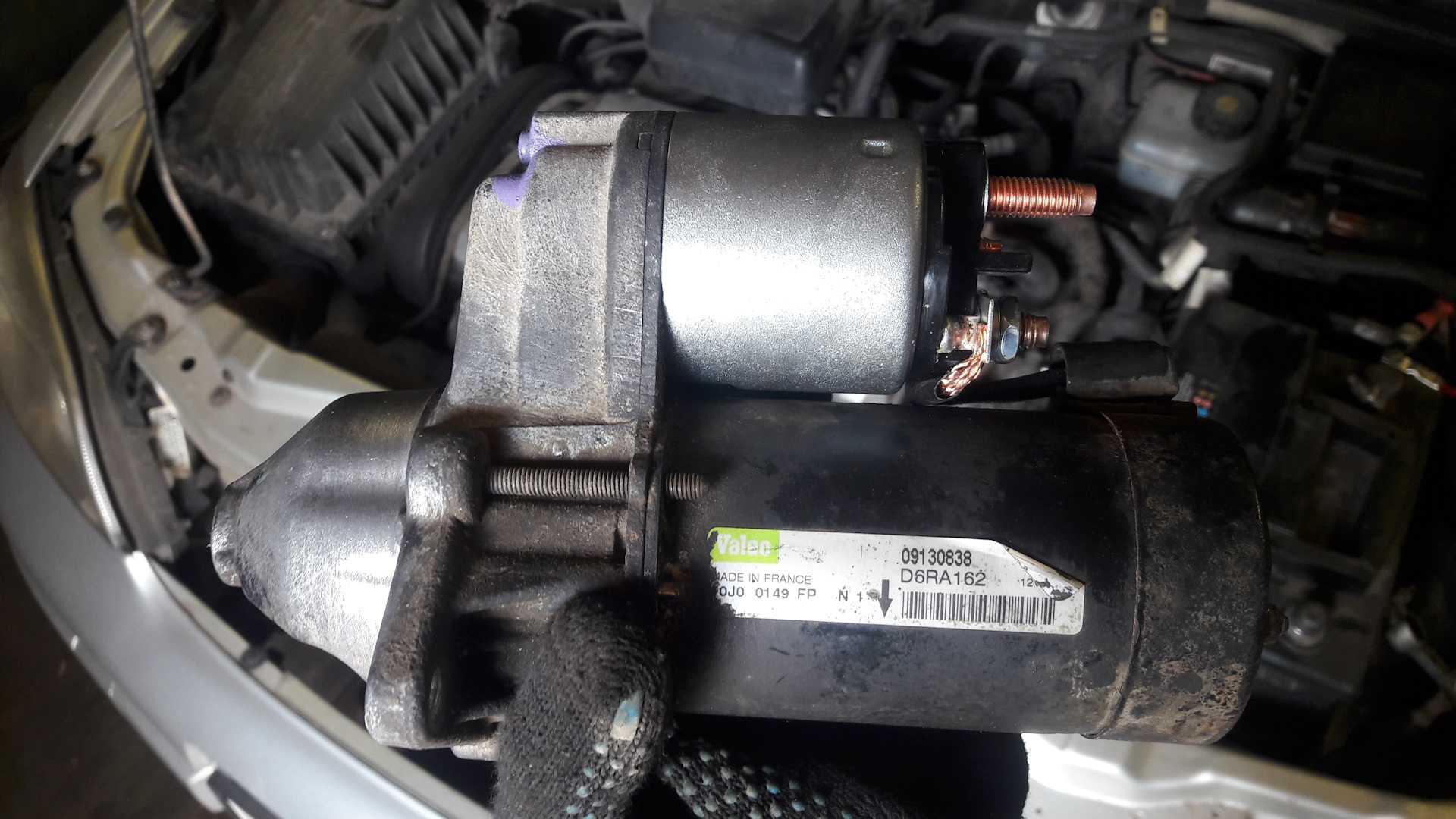 Проверка и замена стартера opel astra h