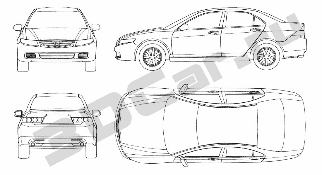 2003 honda accord dimensions - iseecars.com