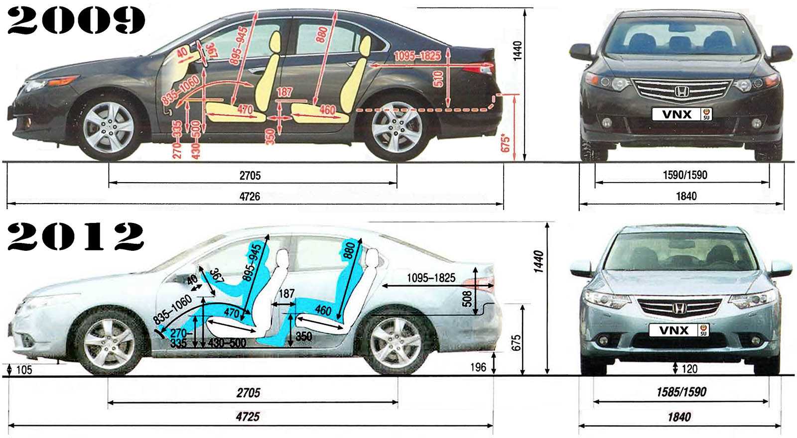 Honda  accord vii  2.4 i-vtec 16v type-s (190 hp)