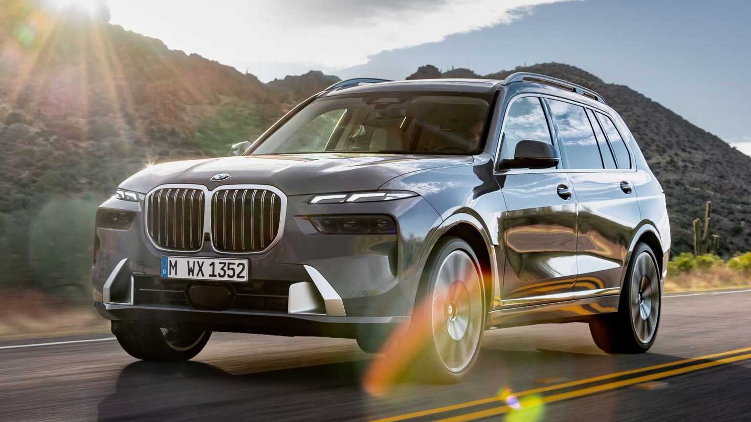 Рестайлинг bmw x7 2023 с новым лицом бренда