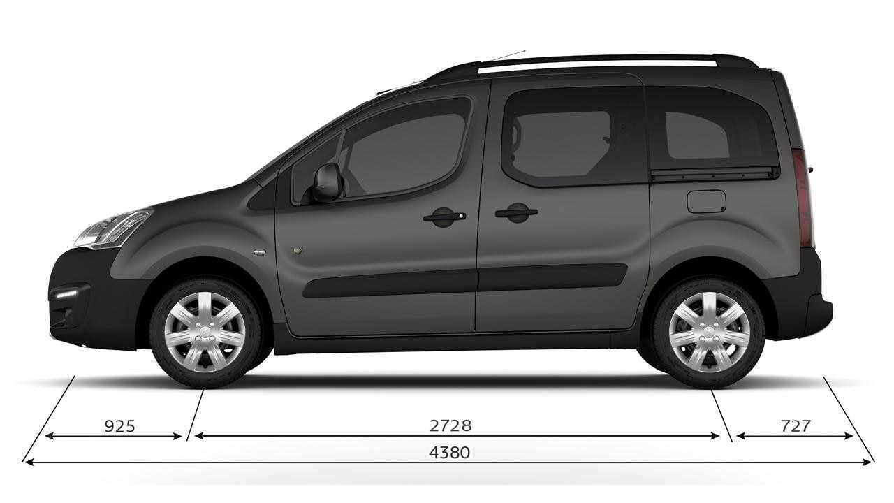 Размеры и вес автомобиля citroen berlingo