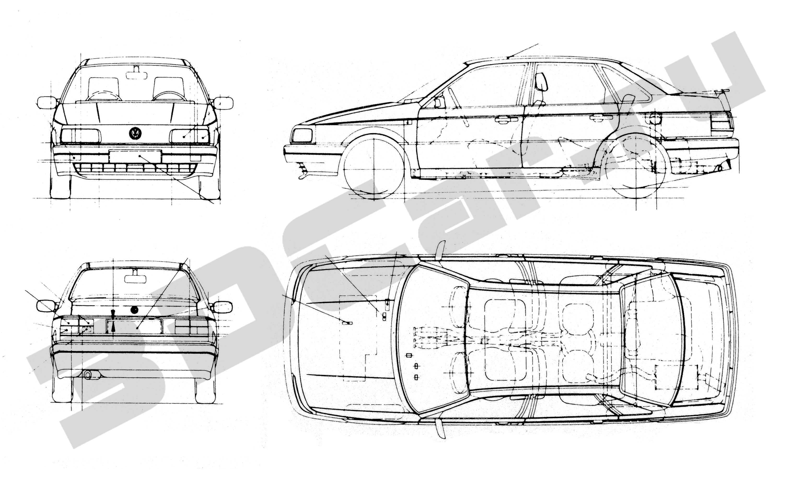 Технические характеристики volkswagen passat variant b3,b4 2.8 vr6 (174 л.с.) 1991, 1992, 1993, 1994, 1995, 1996, 1997 - технические характеристики автомобилей