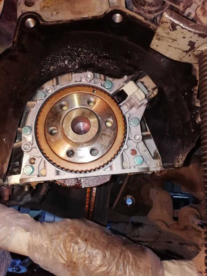 Замена переднего сальника коленвала nissan micra (k12)
