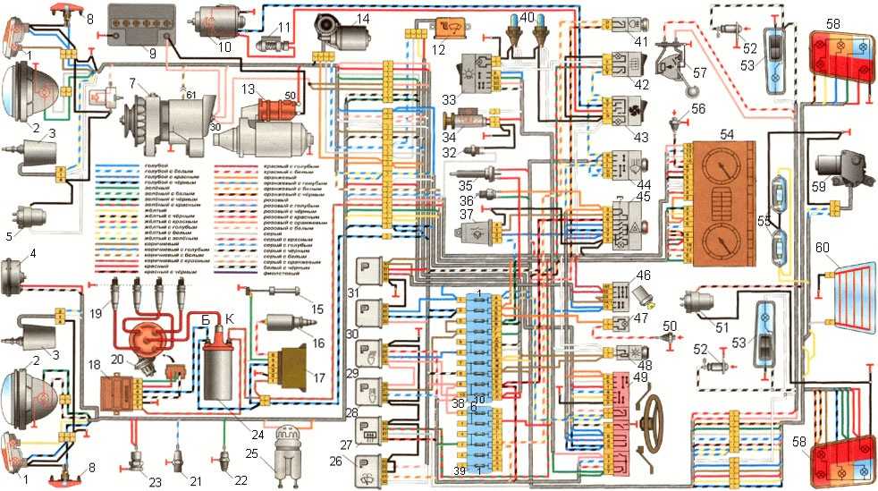Электросхема газель 3302 двигатель 402 карбюратор