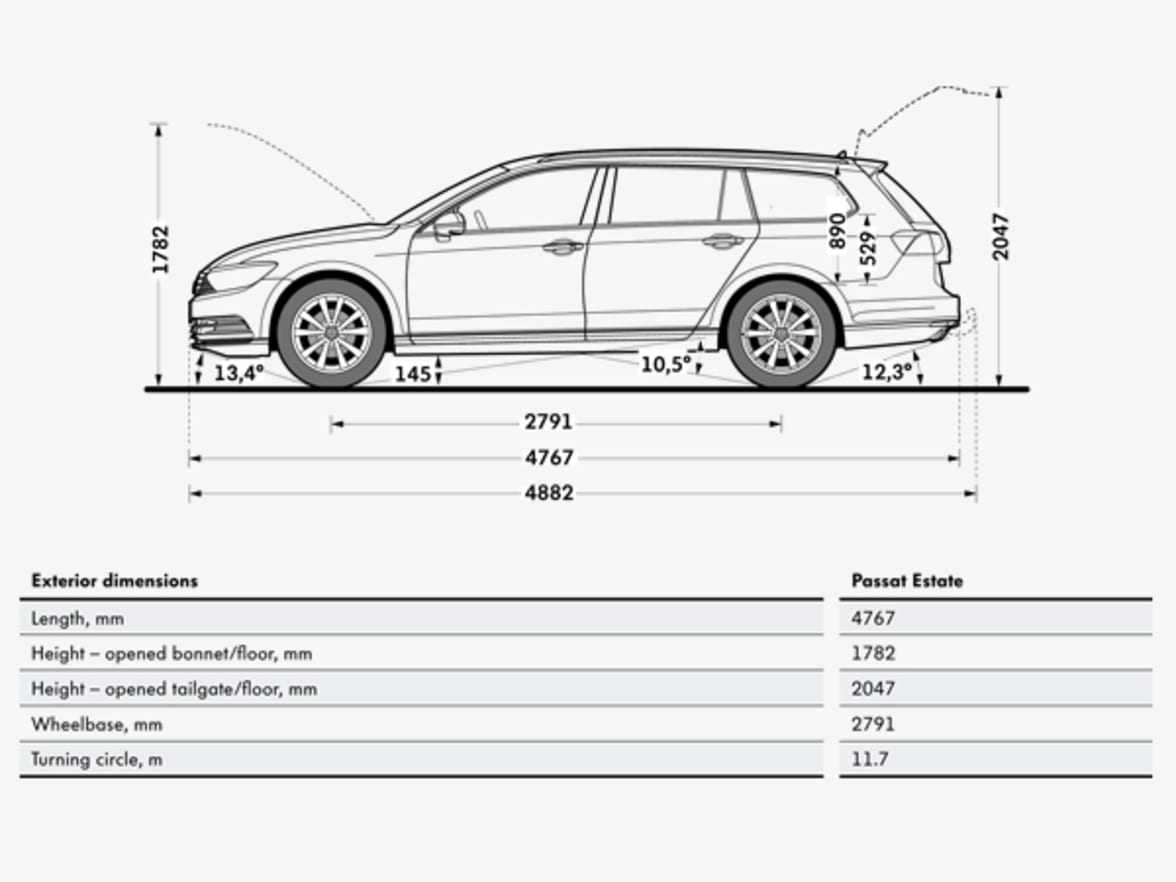 Объем бака volkswagen passat: сколько литров помещается в топливный резервуар