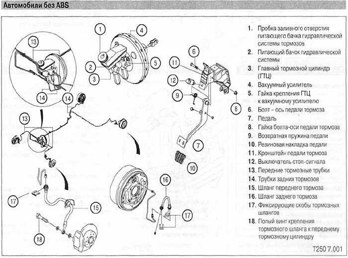 Шема тормозов chevrolet aveo т250