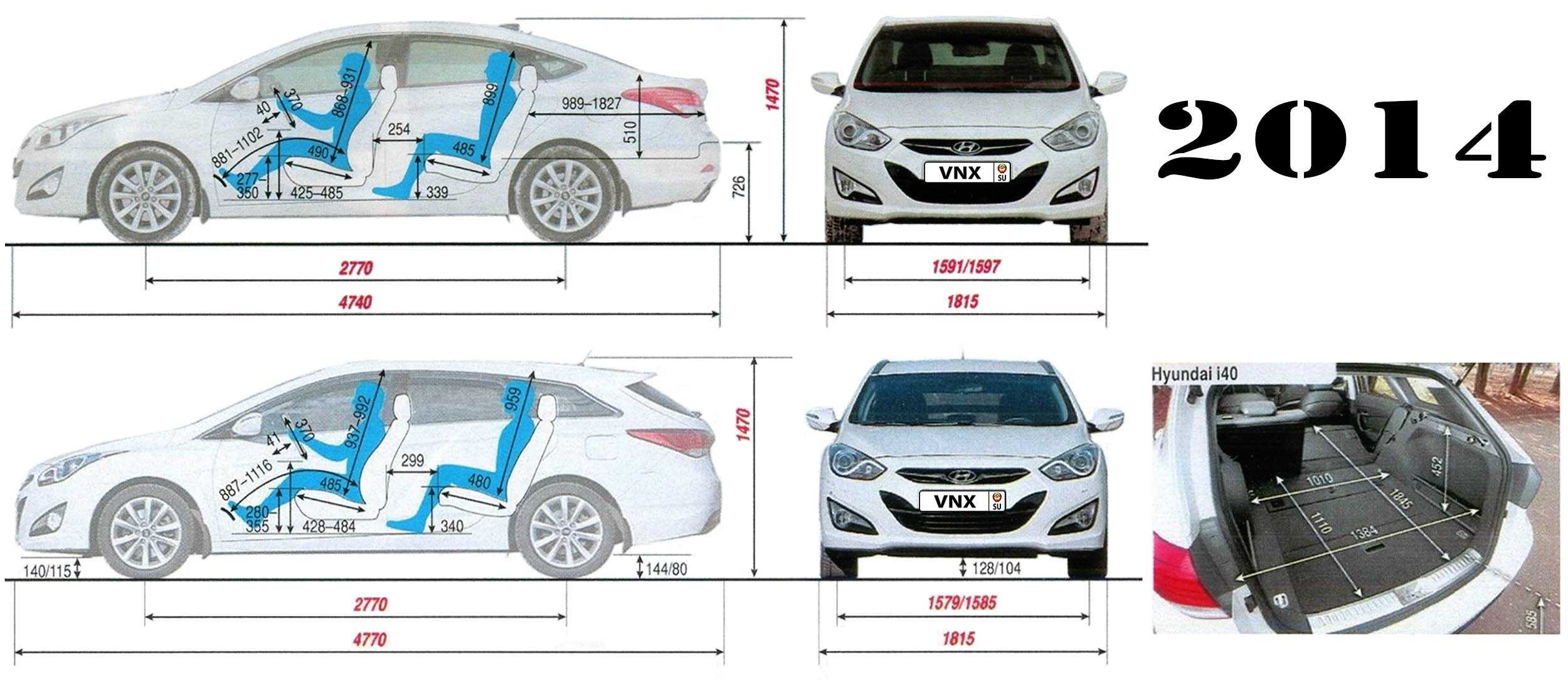 Hyundai i40 клиренс