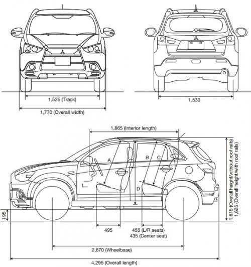 Технические характеристики mitsubishi asx