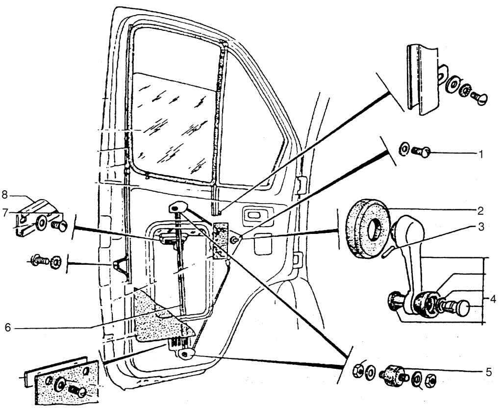 Уплотнитель стекла форточки - Механизм стеклоподъемника Газель, Соболь - ГАЗ 330