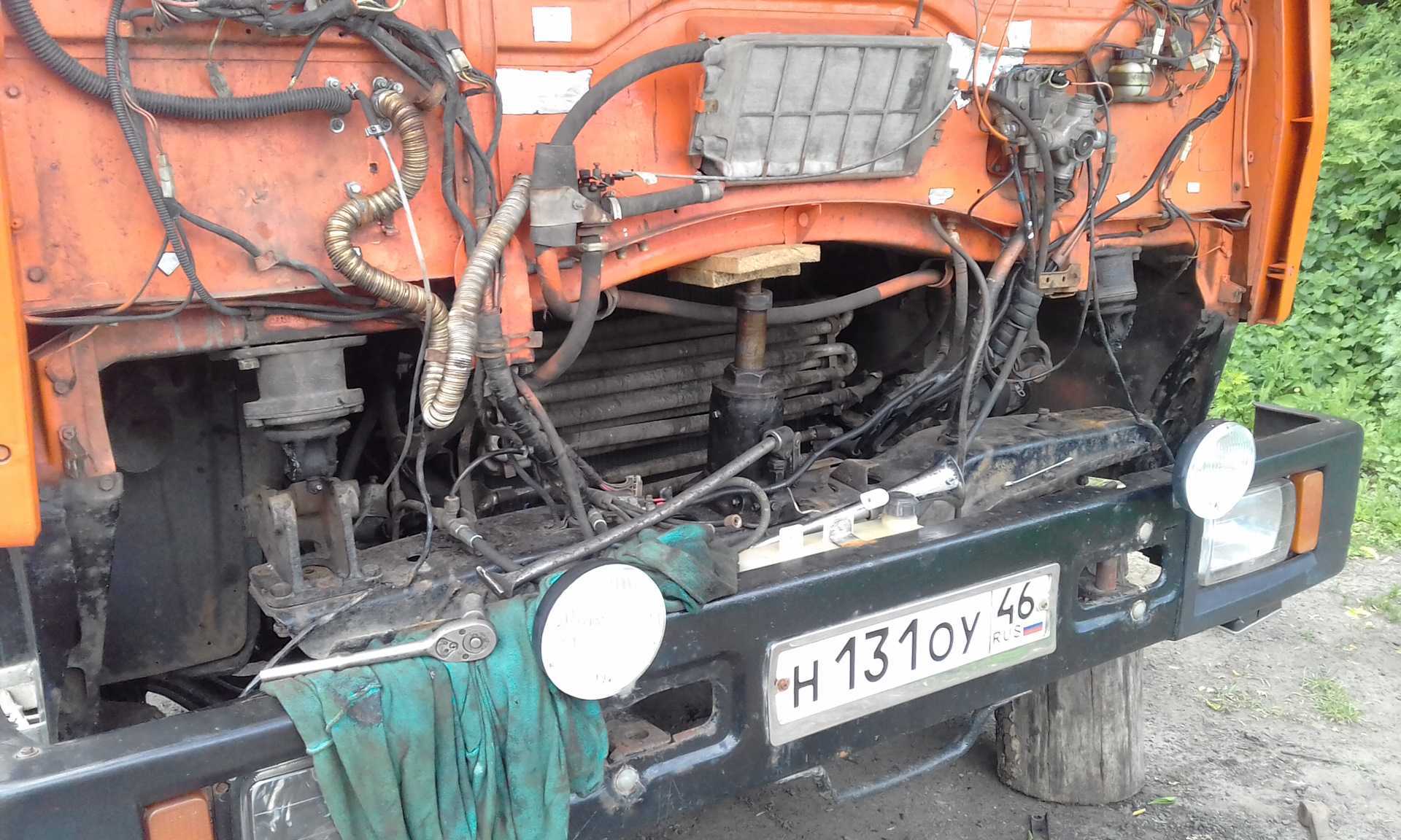 Снятие и установка кабины автомобиля КАМАЗ