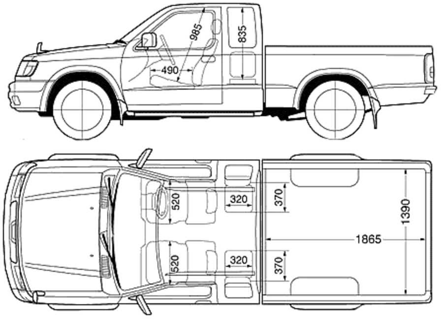 Nissan navara dimensions (2016-on)