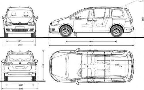 Ford galaxy схема салона