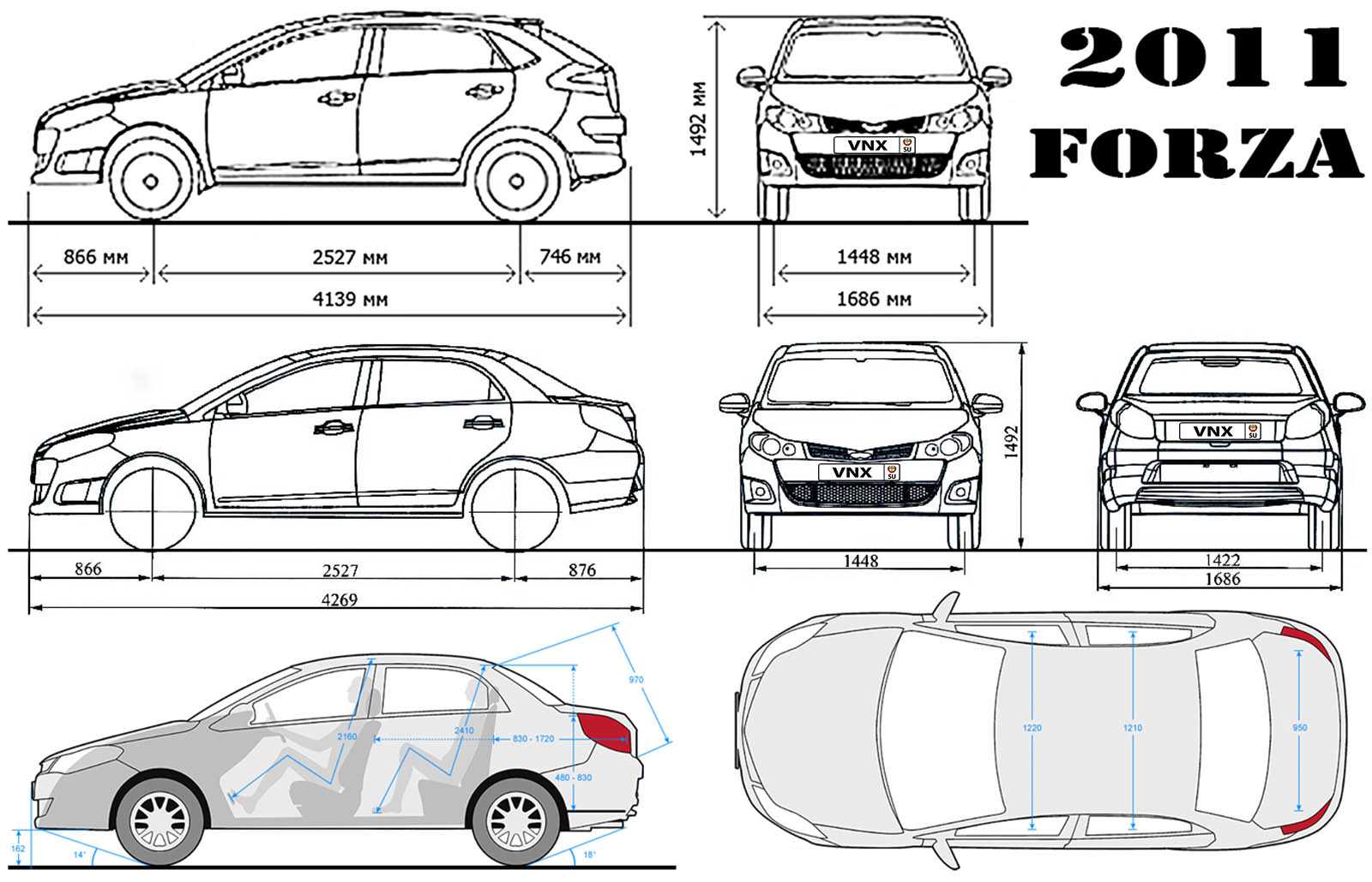 Технические характеристики chery fora (a21) 2.0 (130 л.с.) 2006, 2007, 2008, 2009, 2010