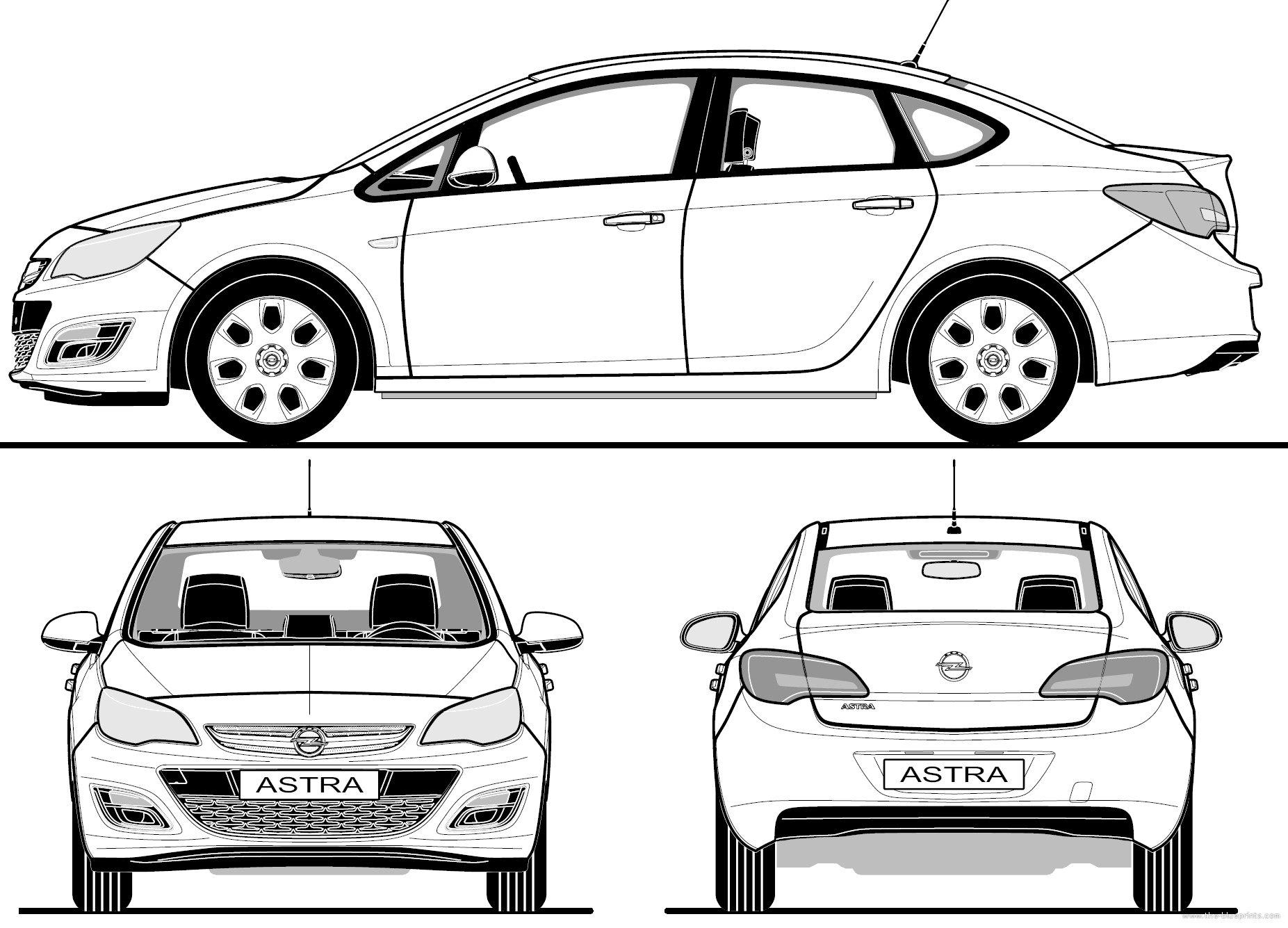 Габариты opel astra n: размеры кузова, колесной базы, высоты и ширины автомобиля