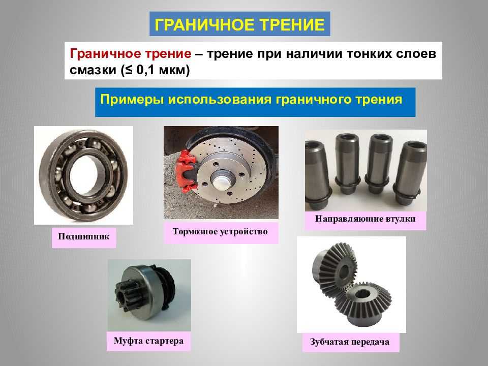 Что уменьшает силу трения. способы уменьшения трения