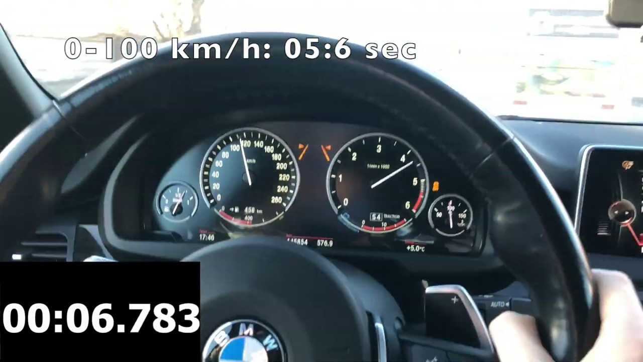 Разгон до 100 км/ч, с в bmw x6 m
