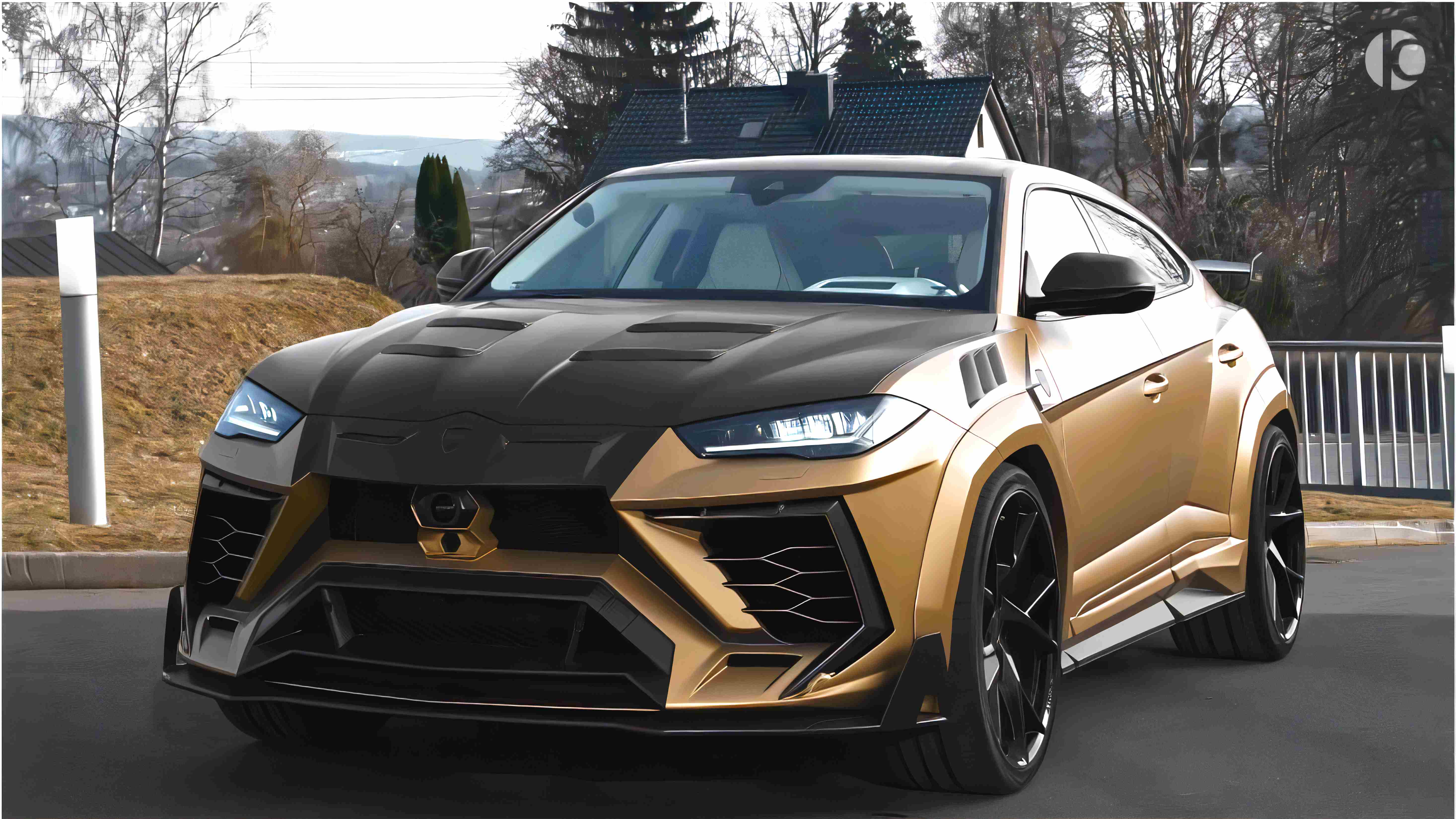 Матово-черный lamborghini urus evo 2023 года попал в объективы камер без камуфляжа