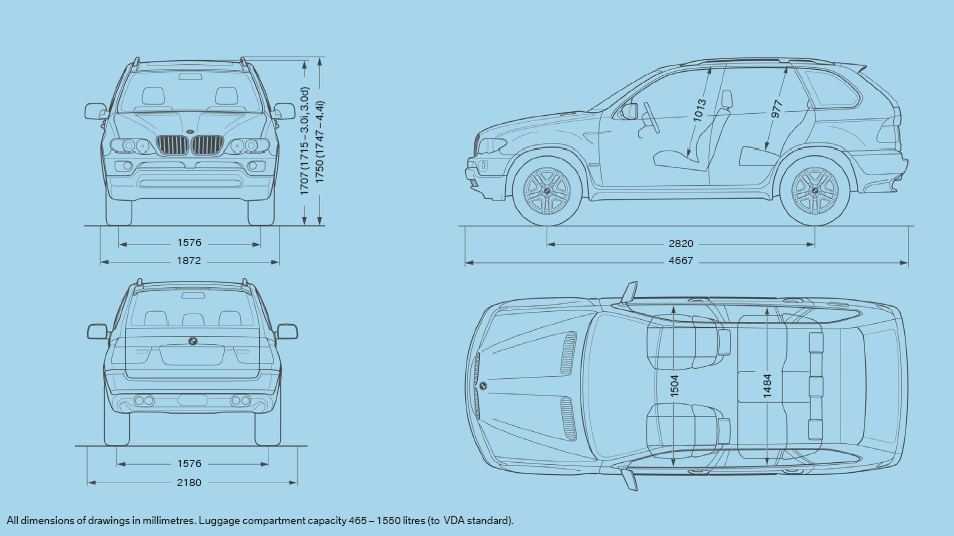 Bmw x5 габариты кузова
