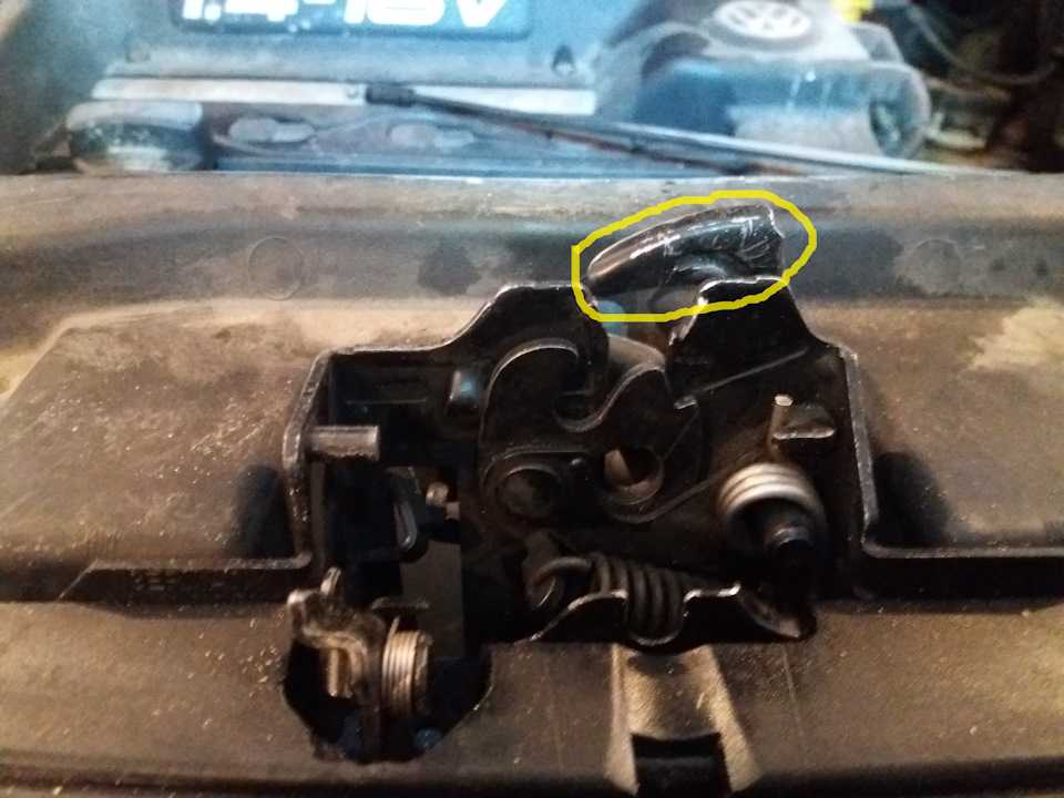 Принцип работы замка капота volkswagen golf 4
