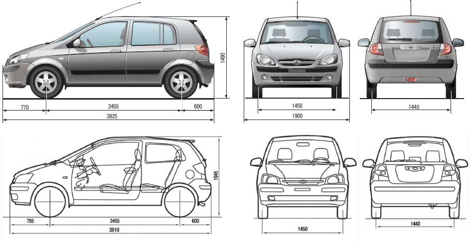 Клиренс (дорожный просвет), мм в hyundai getz